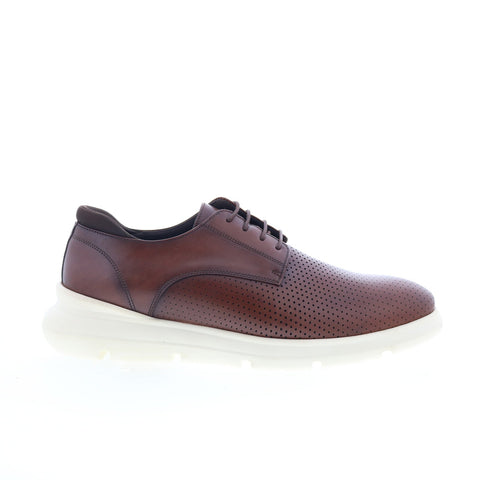 Studio Belvedere Preston Mens Brown Leather Oxfords & Lace Ups Casual Shoes