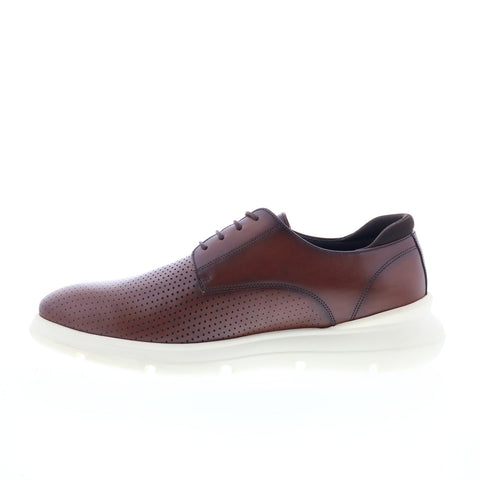 Studio Belvedere Preston Mens Brown Leather Oxfords & Lace Ups Casual Shoes