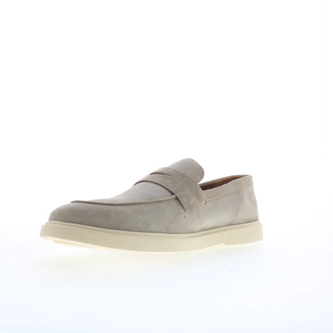 Steve Madden Prestonn PRES08M1 Mens Beige Loafers & Slip Ons Penny Shoes