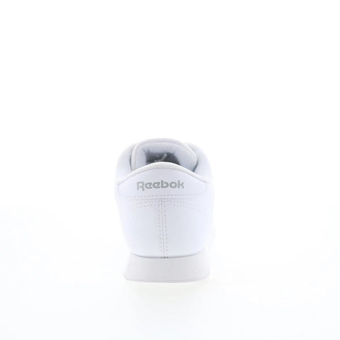 Reebok Princess Womens White Synthetic Lace Up Lifestyle Sneakers Shoes