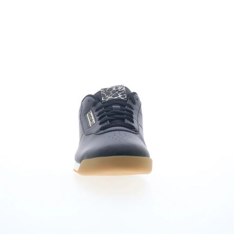 Reebok Princess Womens Black Synthetic Lace Up Lifestyle Sneakers Shoes