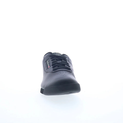 Reebok Princess Womens Black Synthetic Lace Up Lifestyle Sneakers Shoes