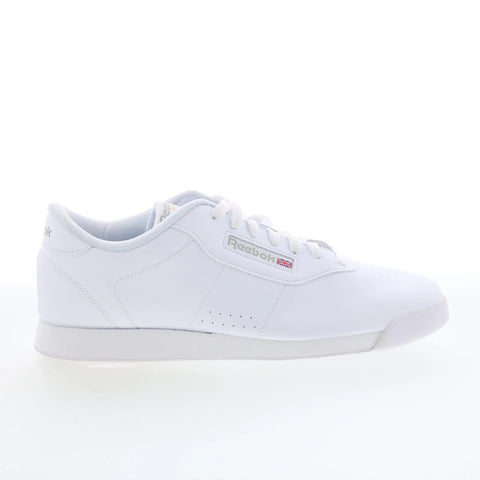 Reebok Princess Wide Womens White Wide Synthetic Lifestyle Sneakers Shoes