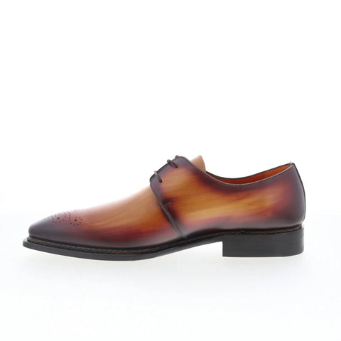 Mezlan Principle 20842 Mens Brown Leather Oxfords & Lace Ups Casual Shoes
