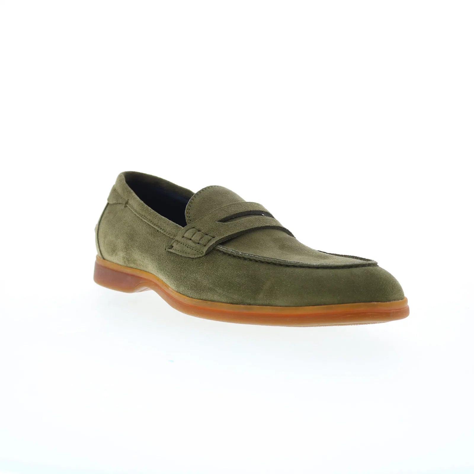 Di Bianco Procida Suede Mens Green Suede Loafers & Slip Ons Penny Shoe -  Ruze Shoes