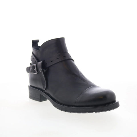 Miz Mooz Provo Womens Black Leather Zipper Ankle & Booties Boots