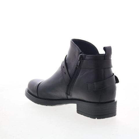 Miz Mooz Provo Womens Black Leather Zipper Ankle & Booties Boots