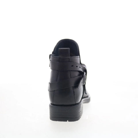 Miz Mooz Provo Womens Black Leather Zipper Ankle & Booties Boots