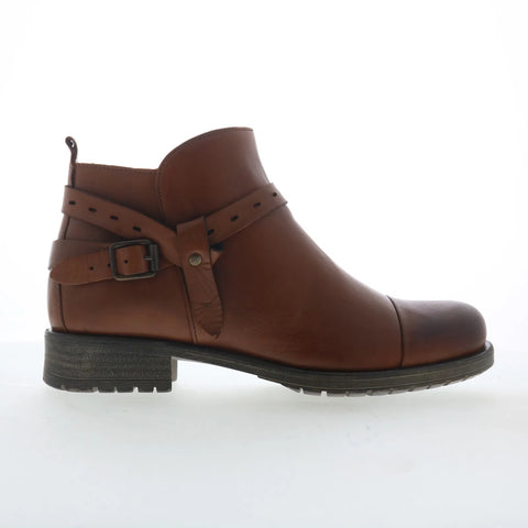 Miz Mooz Provo Womens Brown Leather Zipper Ankle & Booties Boots