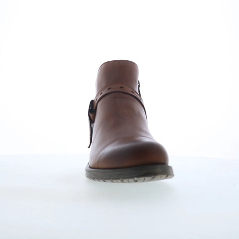 Miz Mooz Provo Womens Brown Leather Zipper Ankle & Booties Boots