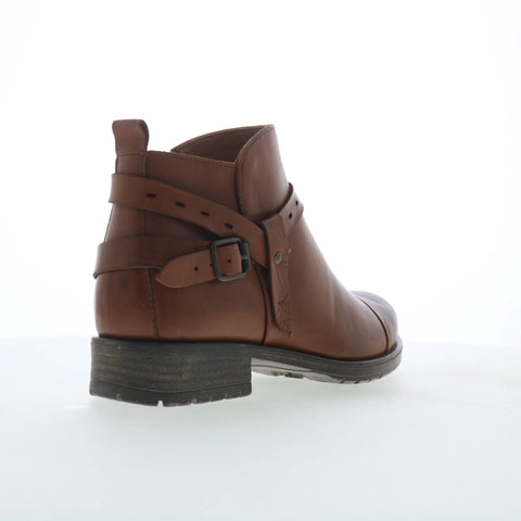 Miz Mooz Provo Womens Brown Leather Zipper Ankle & Booties Boots