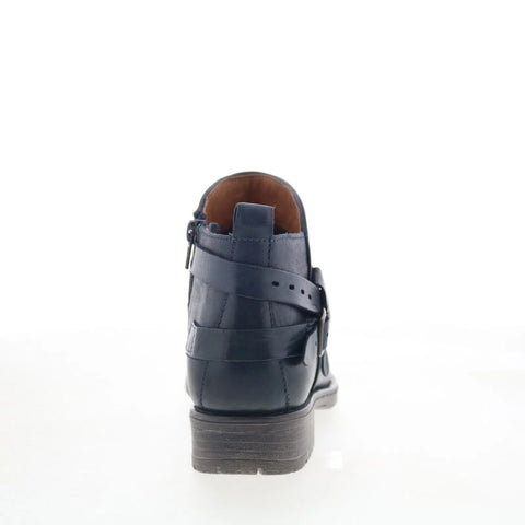 Miz Mooz Provo Womens Blue Leather Zipper Ankle & Booties Boots