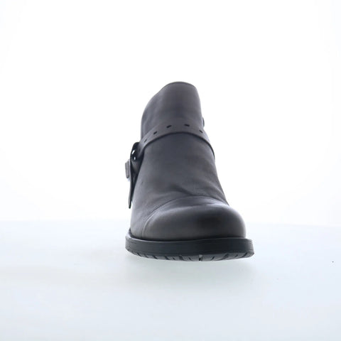 Miz Mooz Provo Womens Gray Leather Zipper Ankle & Booties Boots