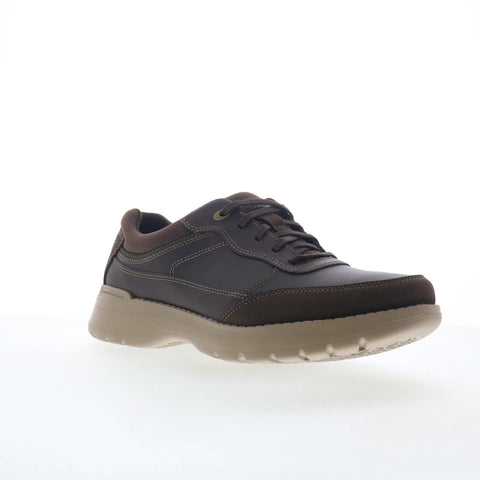 Rockport ProWalker 6000 UBal Mens Brown Wide Leather Lifestyle Sneakers Shoes