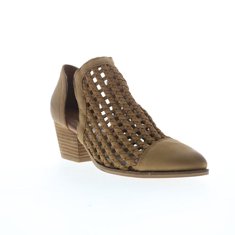 Sbicca Sycamore PS300 Womens Brown Leather Slip On Ankle & Booties Boots