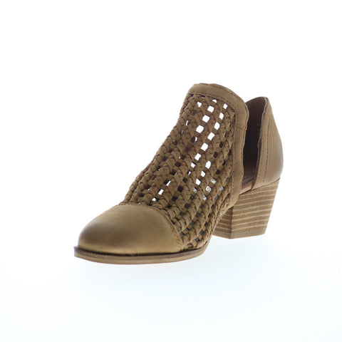 Sbicca Sycamore PS300 Womens Brown Leather Slip On Ankle & Booties Boots