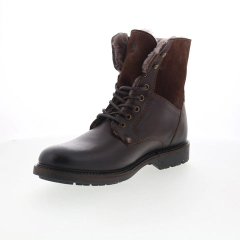 Pajar Mason 79558 Mens Brown Leather Lace Up Casual Dress Boots