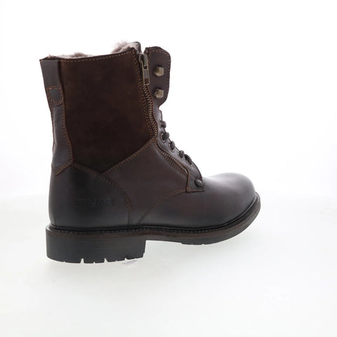 Pajar Mason 79558 Mens Brown Leather Lace Up Casual Dress Boots