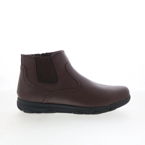 Faranzi FB41143 Mens Brown Synthetic Slip On Casual Dress Boots
