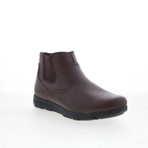 Faranzi FB41143 Mens Brown Synthetic Slip On Casual Dress Boots