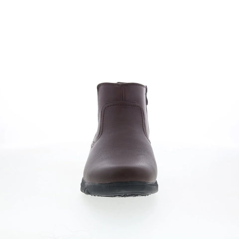 Faranzi FB41143 Mens Brown Synthetic Slip On Casual Dress Boots