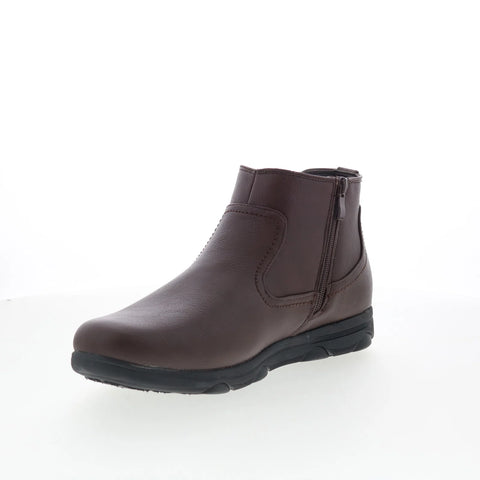 Faranzi FB41143 Mens Brown Synthetic Slip On Casual Dress Boots