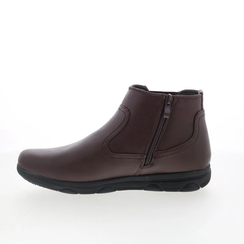 Faranzi FB41143 Mens Brown Synthetic Slip On Casual Dress Boots