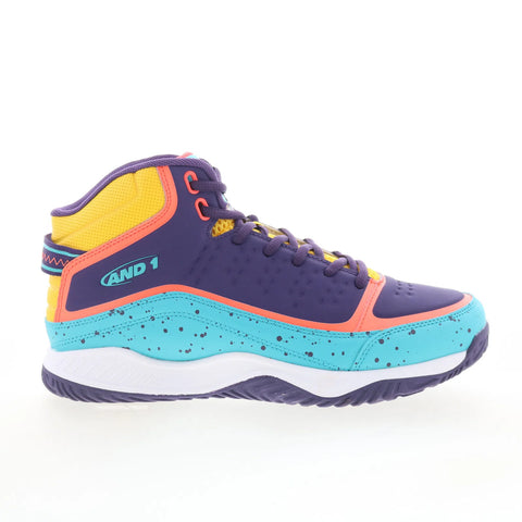 AND1 Pulse 2.0 TPR AD90200MUZ Mens Purple Athletic Basketball Shoes