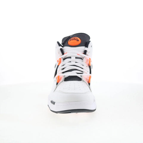 Reebok Pump Omni Zone II Mens White Leather Lace Up Lifestyle Sneakers Shoes