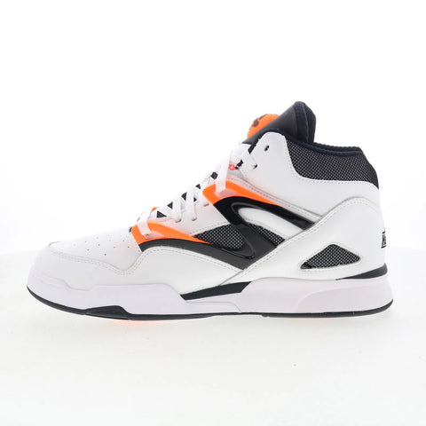 Reebok Pump Omni Zone II Mens White Leather Lace Up Lifestyle Sneakers Shoes