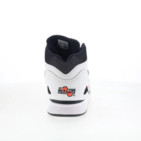 Reebok Pump Omni Zone II Mens White Leather Lace Up Lifestyle Sneakers Shoes