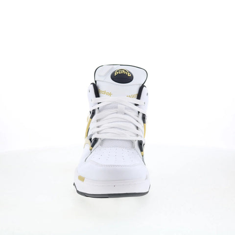 Reebok Pump Omni Zone II Mens White Leather Lifestyle Sneakers Shoes