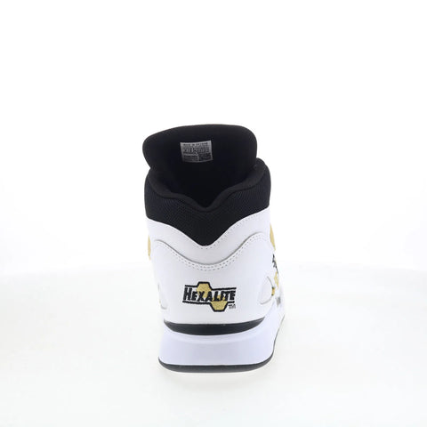 Reebok Pump Omni Zone II Mens White Leather Lifestyle Sneakers Shoes