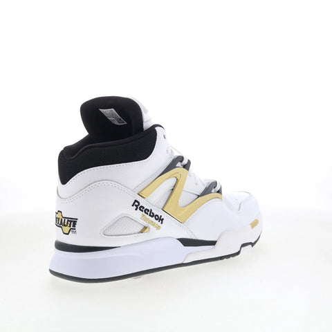 Reebok Pump Omni Zone II Mens White Leather Lifestyle Sneakers Shoes