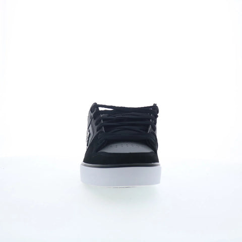 DC Pure 300660-XKSS Mens Gray Leather Lace Up Skate Inspired Sneakers Shoes