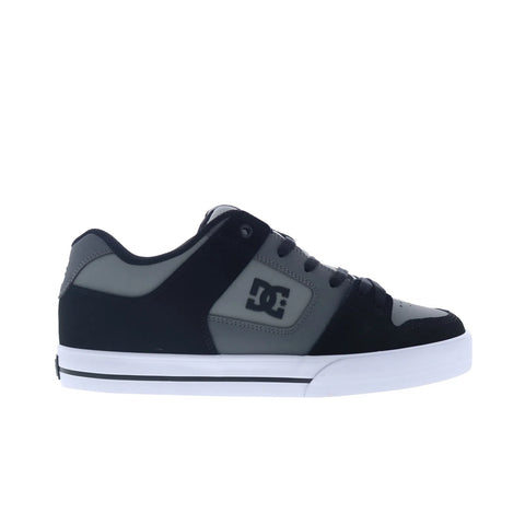 DC Pure DC01782008-GRYBLK Mens Gray Nubuck Skate Inspired Sneakers Shoes