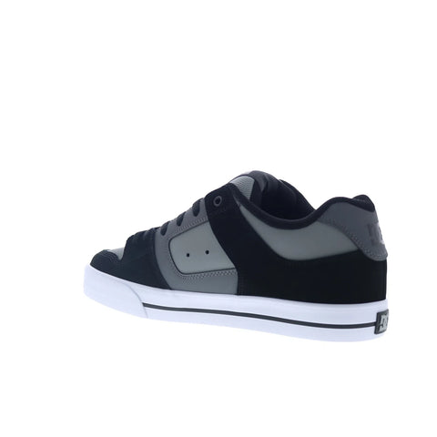 DC Pure DC01782008-GRYBLK Mens Gray Nubuck Skate Inspired Sneakers Shoes