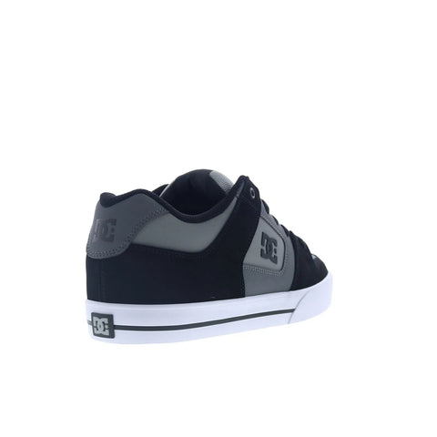 DC Pure DC01782008-GRYBLK Mens Gray Nubuck Skate Inspired Sneakers Shoes
