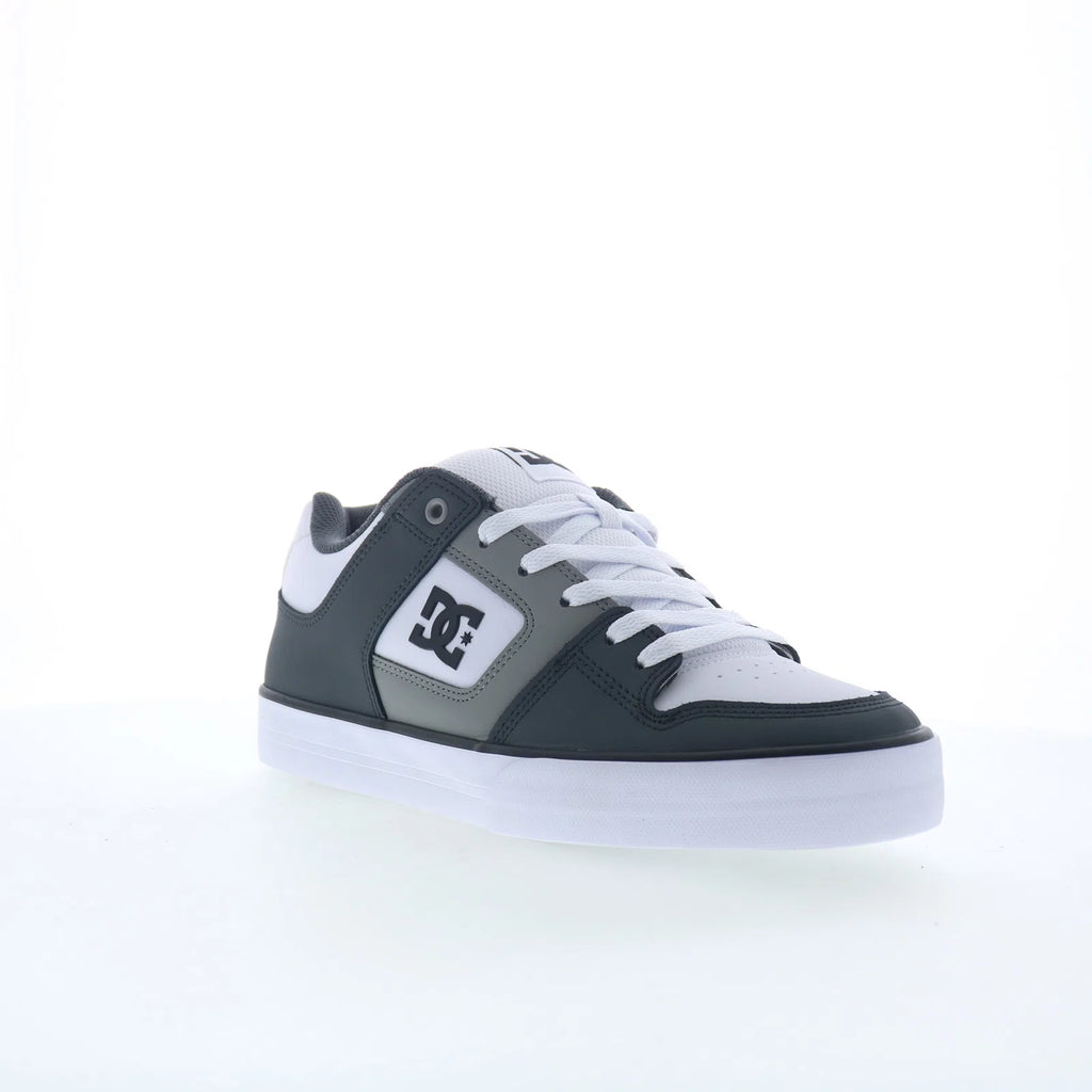 Dynamic Dc Gray DC Pure DC01782027-GYLGWH Mens Gray Leather Skate Inspired Sneakers Sh ...