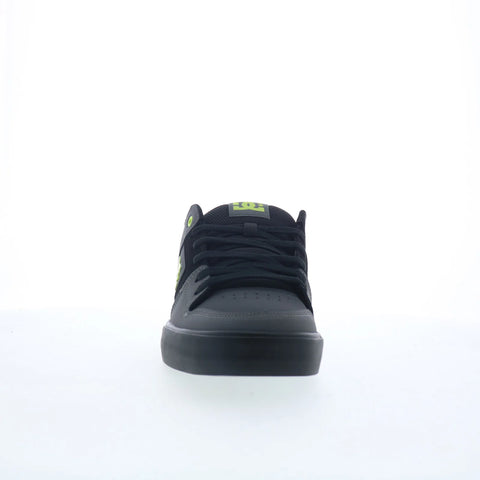 DC Pure DC01782028-GRYBLK Mens Gray Leather Skate Inspired Sneakers Shoes