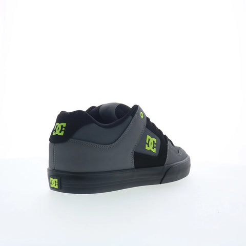 DC Pure DC01782028-GRYBLK Mens Gray Leather Skate Inspired Sneakers Shoes