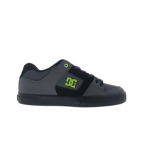 DC Pure DC01782028-GRYBLK Mens Gray Leather Skate Inspired Sneakers Shoes
