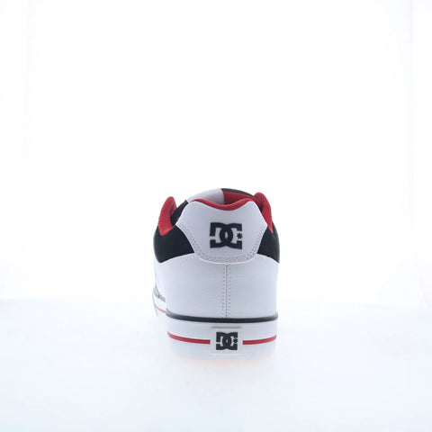 DC Pure DC01782110-WHBKRD Mens White Leather Skate Inspired Sneakers Shoes