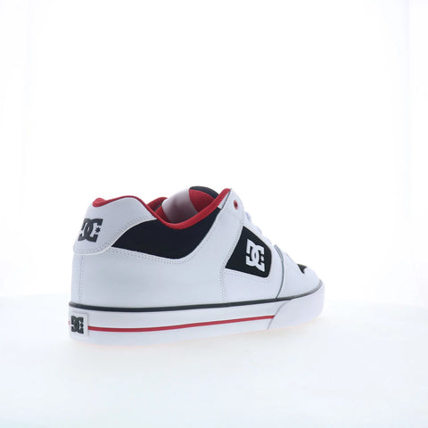 DC Pure DC01782110-WHBKRD Mens White Leather Skate Inspired Sneakers Shoes
