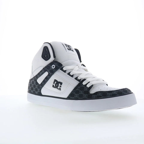 DC Pure High-Top WC ADYS400043-BWG Mens White Skate Inspired Sneakers Shoes
