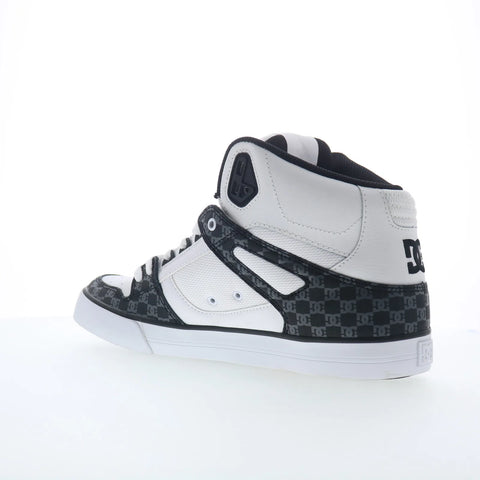 DC Pure High-Top WC ADYS400043-BWG Mens White Skate Inspired Sneakers Shoes