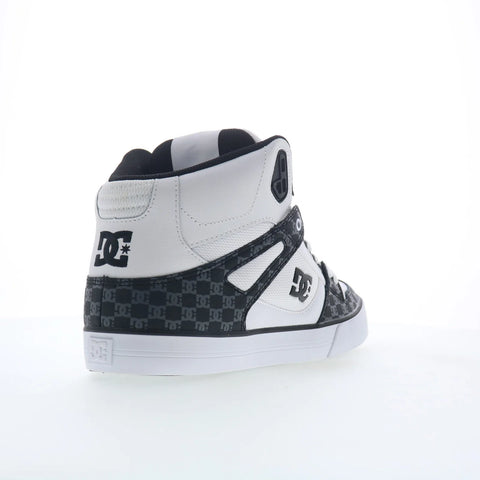 DC Pure High-Top WC ADYS400043-BWG Mens White Skate Inspired Sneakers Shoes