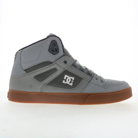 DC Pure High-Top WC ADYS400043-XSWS Mens Gray Skate Inspired Sneakers Shoes