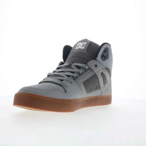 DC Pure High-Top WC ADYS400043-XSWS Mens Gray Skate Inspired Sneakers Shoes