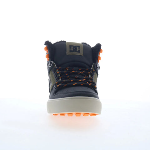 DC Pure High-Top WC WNT Mens Black Leather Skate Inspired Sneakers Shoes